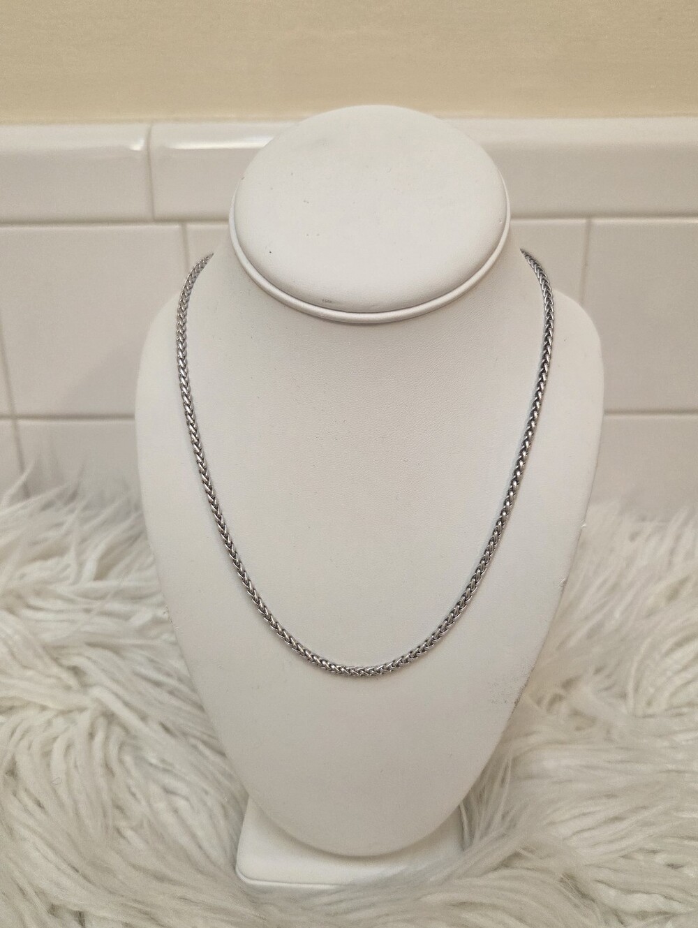 Madewell Silver Braided Chain Necklace - Women's Jewelry